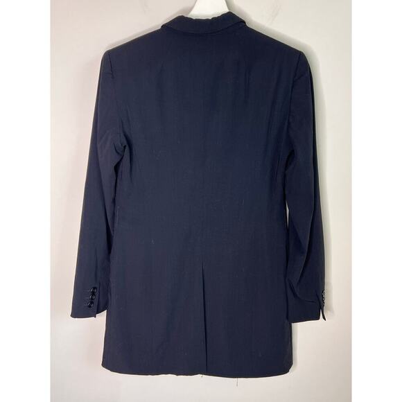 Max Mara Long Sleeve Notch Lapel Single Breasted Blazer Jacket Black Womens US 8 - Picture 6 of 6